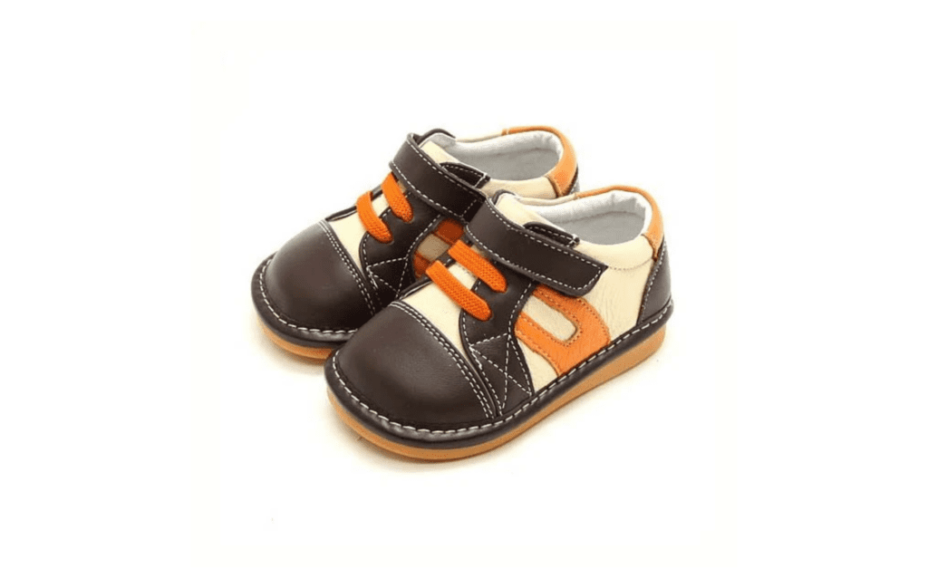 Freycoo - Brown Mason Squeaky Toddler Shoes
