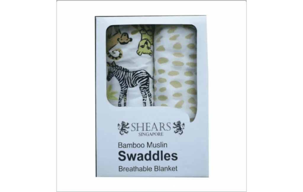 Shears Cotton Muslin Swaddles Safari Design