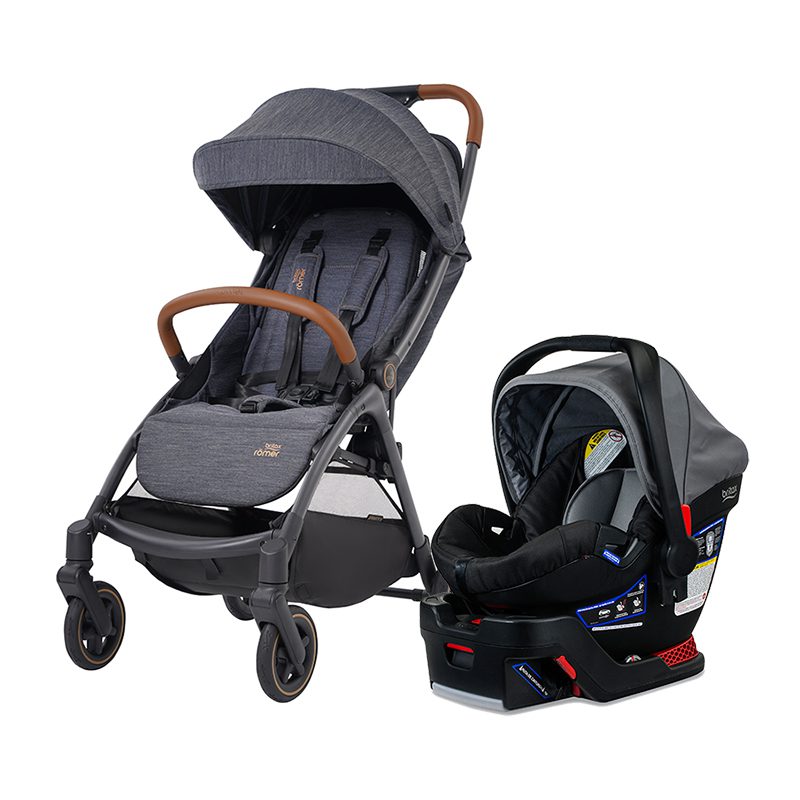 GRAVITY II AUTO ONE-HANDED FOLD STROLLER & B-SAFE 35 TRAVEL SYSTEM