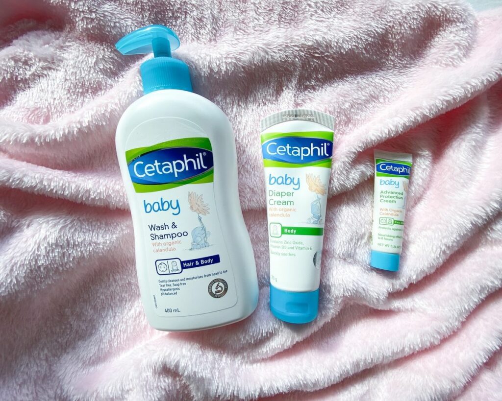 Cetaphil Baby range is our choice for baby skincare products as they are the skin experts