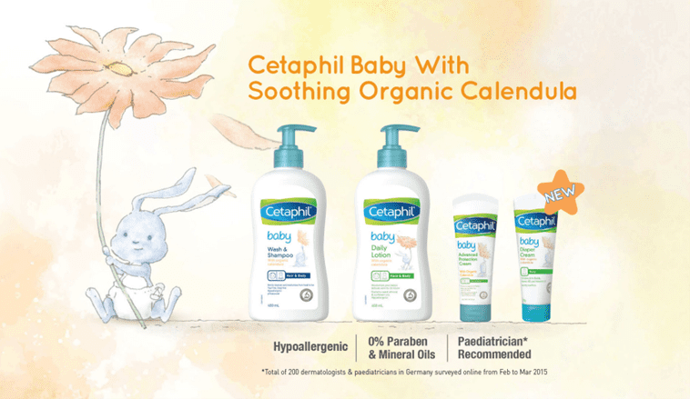 Cetaphil Baby is formulated to be gentle for daily use and to soothe baby’s delicate skin