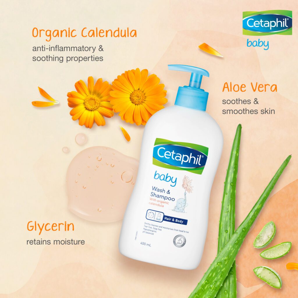 The Cetaphil Baby Wash & Shampoo with Organic Calendula 