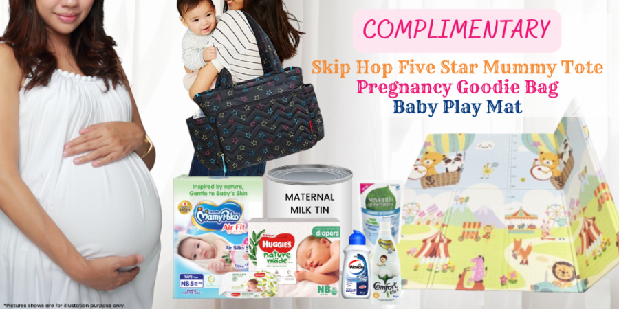baby play mat and pregnancy goodie bag