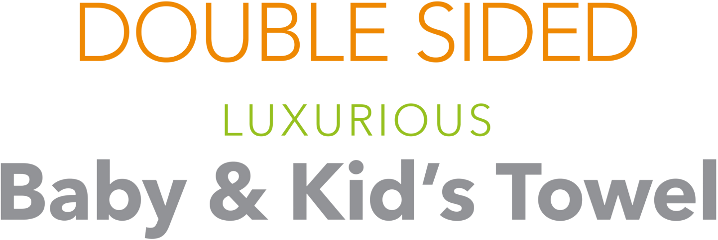 velvet junior double sided luxurious baby & kids towel