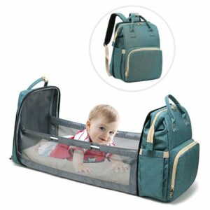 2. Multifunction Diaper Bag Baby Bed