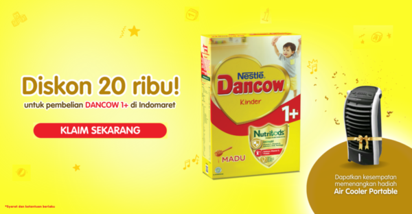 Voucher Belanja Susu Dancow 1+ sebesar 20000 Bersama Supermom