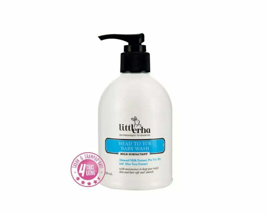 Sabun bayi cair Littlerha Head to Toe Baby Wash