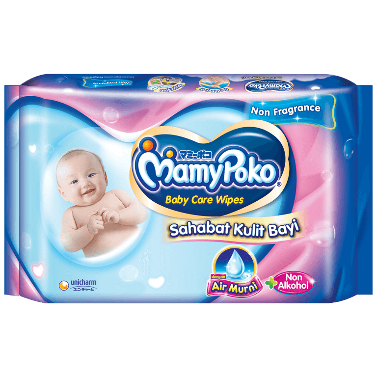10. Tisu Basah Bayi MamyPoko Baby Care Wipes