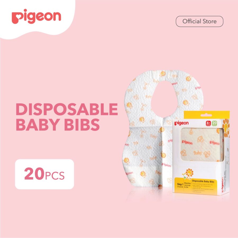2. pigeon disposable baby bibs