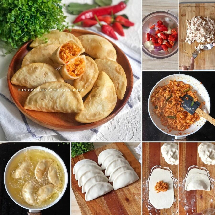 3. Gorengan renyah Cireng Isi Ayam Suwir @ yackikuka