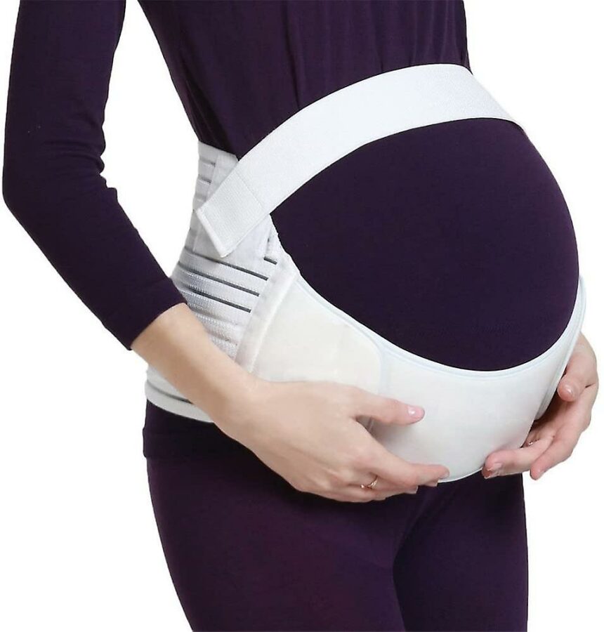 UK Maternity Pregnancy Belt Lumbar Back Support Waist Band Belly