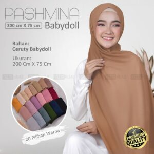 Kerudung Ibu Miyaz Pashmina Ceruty Babydoll
