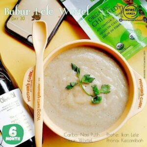 Resep MPASI 6 Bulan Bubur Wortel Lele