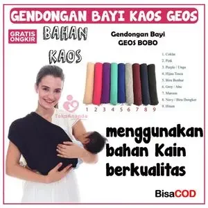 gendongan bayi kaos geos bobo