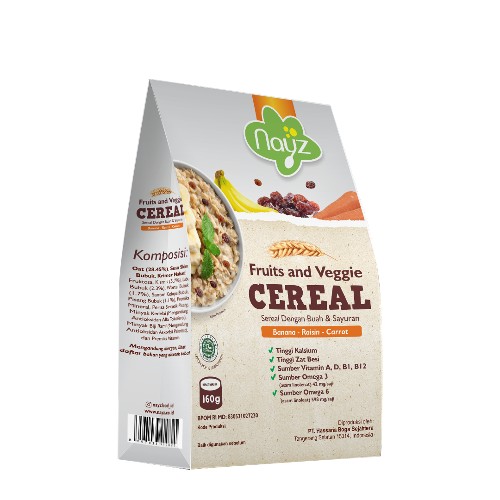 merk oatmeal untuk bayi Nayz Cereal Oatmeal Organic