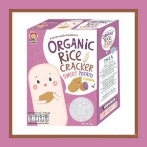 Apple Monkey Organic Rice Crackers Bayi Sweet Potato