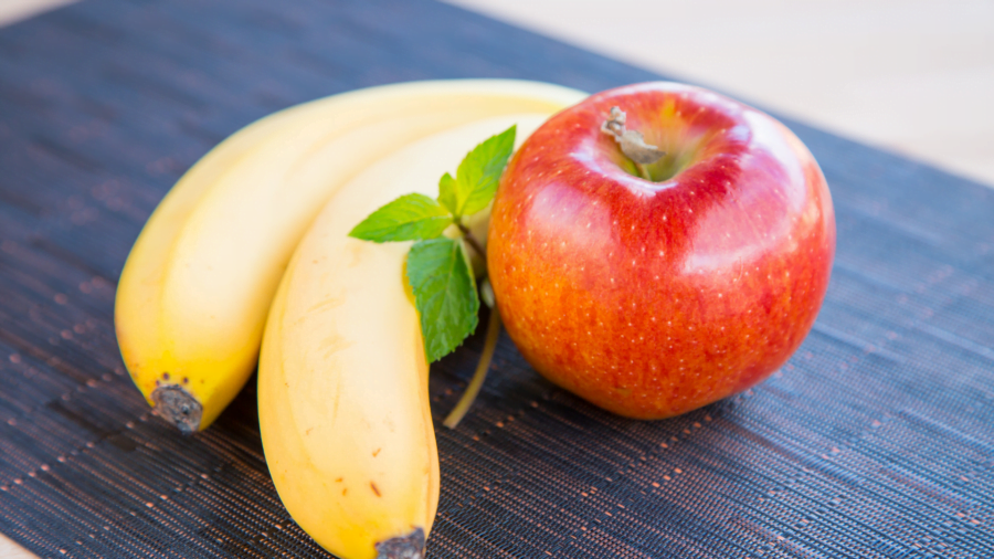 Bubur Nasi Apel Pisang