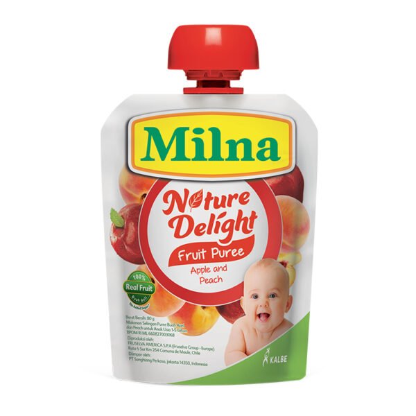 Milna Nature Delight Fruit Puree Apple and Peach
