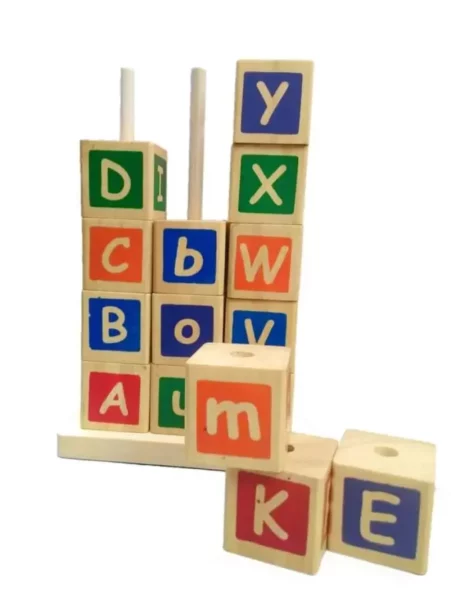 Mainan Balok Susun Huruf