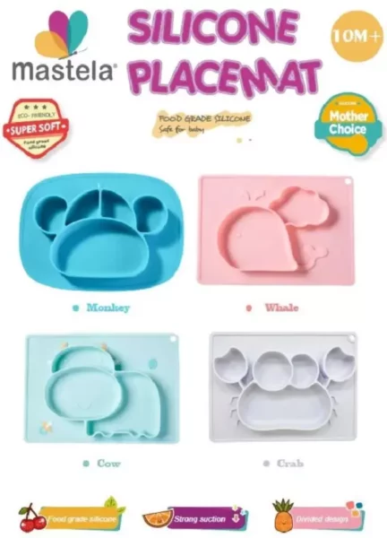 piring makan bayi Mastela Silicone PlaceMat
