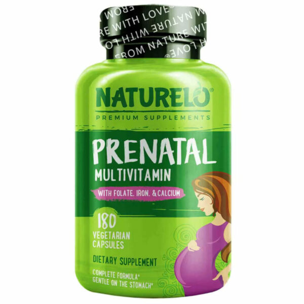 Naturelo Prenatal Multivitamin Folat Iron DHA Hamil 180 Kapsul