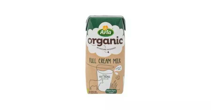 Susu uht plain Arla Full Cream Milk Organic 200 ml