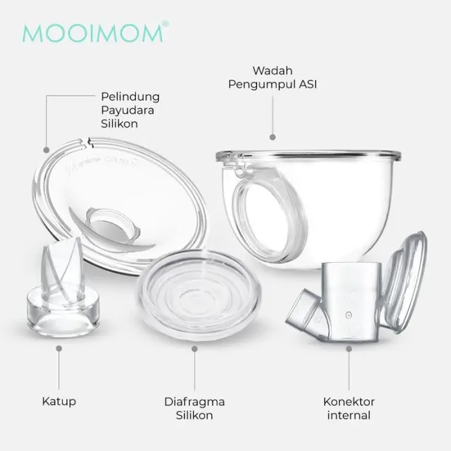 Mooimom Wearable and Portable Hands Free Electric Breast Pump Accessories