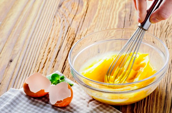 mixing egg
