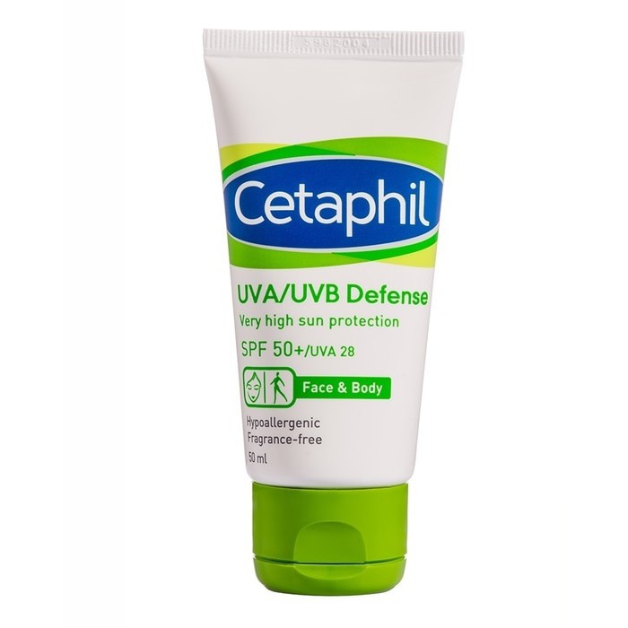 skincare untuk kulit sensitif Cetaphil UVA/UVB Defense SPF 50+/UVA 28