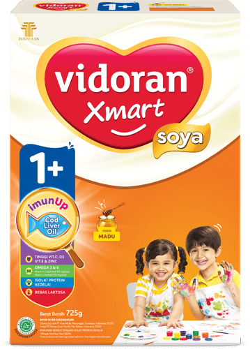 Susu Vidoran Xmart 1+ Soya 725gr