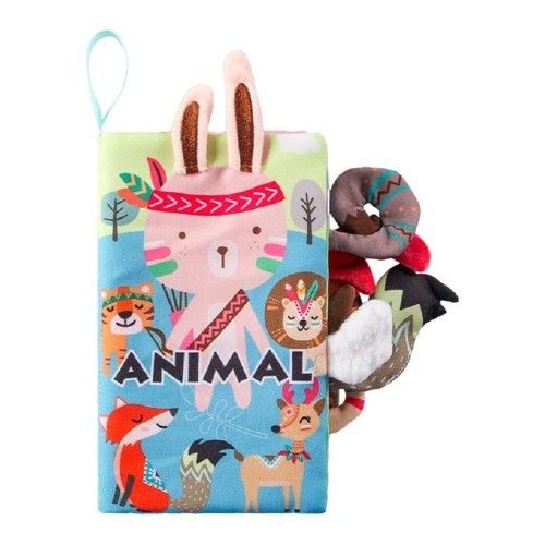 soft baby books: Baby Cloth Books 3D Animal Tail