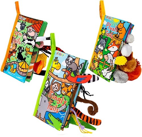 soft baby books: Jolly Baby Soft Books Tails
