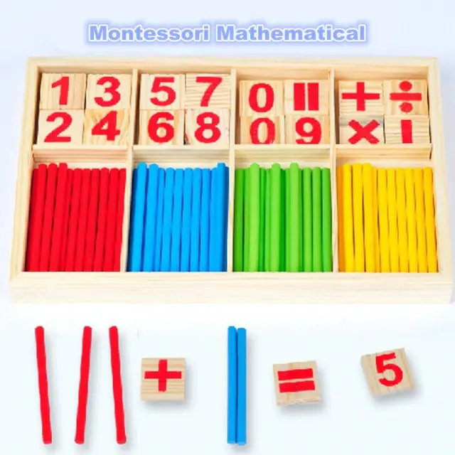 Math educational wooden toys