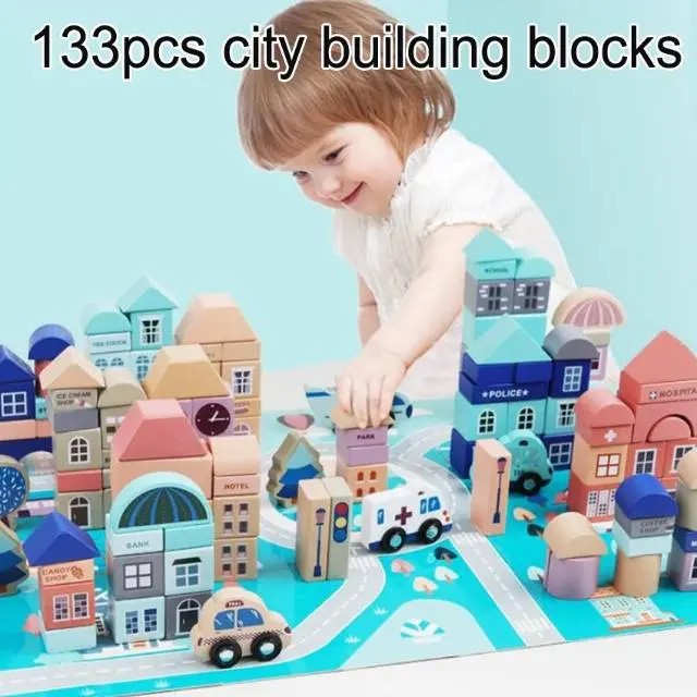 Urban Building Block Mainan Motorik Bayi