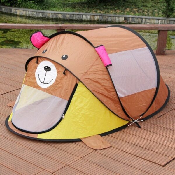 tenda anak karakter coklat bear