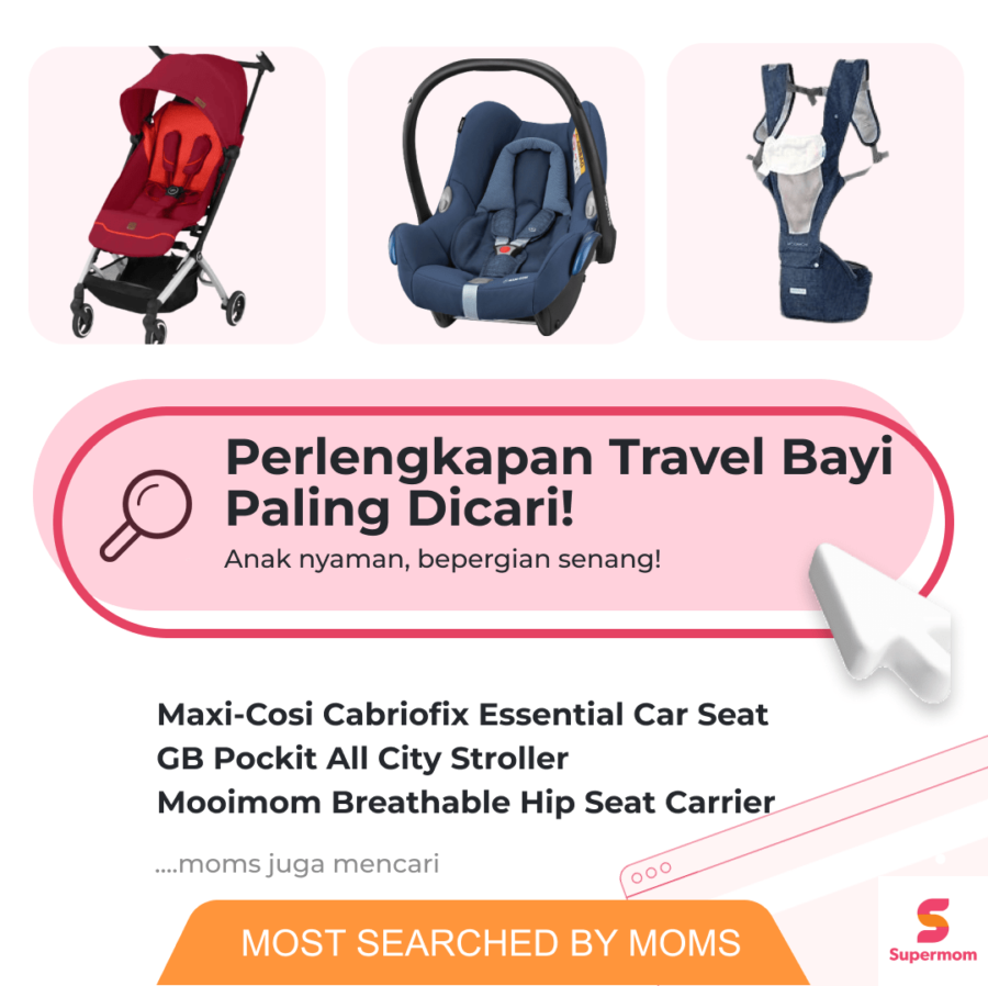 Perlengkapan travel bayi paling dicari di website Supermom Indonesia: Stroller GB Pockit All City Stroller