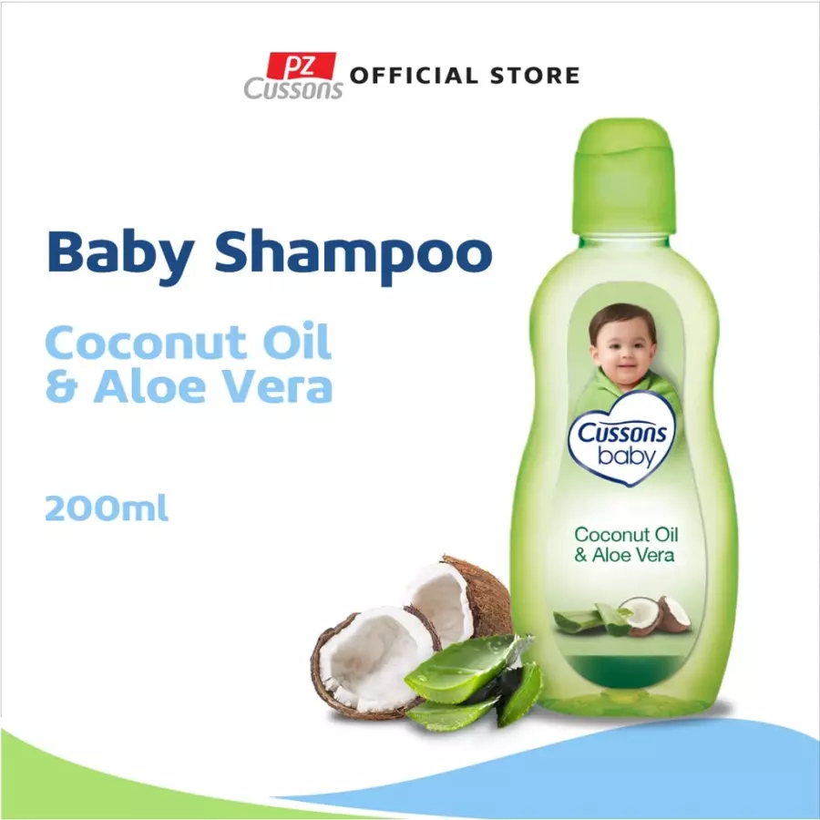 Cussons Baby Shampoo Coconut Oil & Aloe Vera - Sampo Bayi 200ml