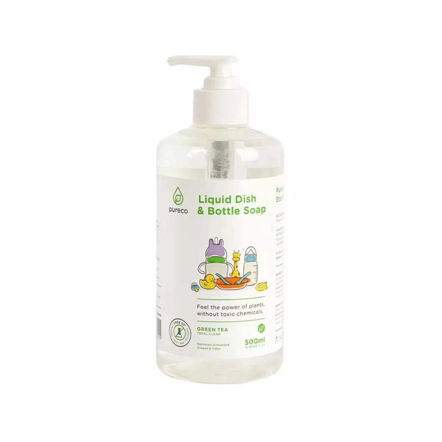 Pureco Liquid Dish Soap Bottle Cleanser