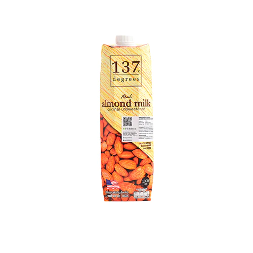 137 Degrees Almond Unsweetened Milk, rekomendasi merk susu almond untuk ibu hamil