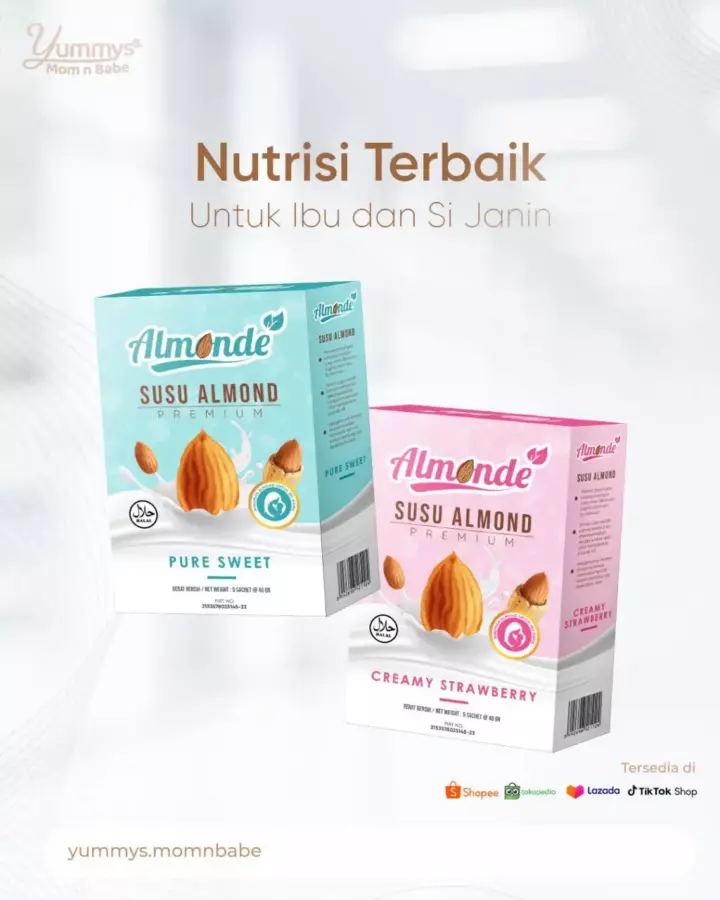 merk susu almond untuk ibu hamil: Almonde