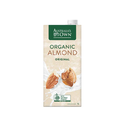 Australia’s Own Organic Almond Milk, rekomendasi merk susu almond untuk ibu hamil.