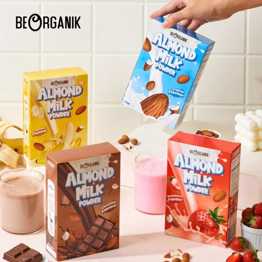 Beorganik Almond Milk Powder, rekomendasi merk susu almond untuk ibu hamil.