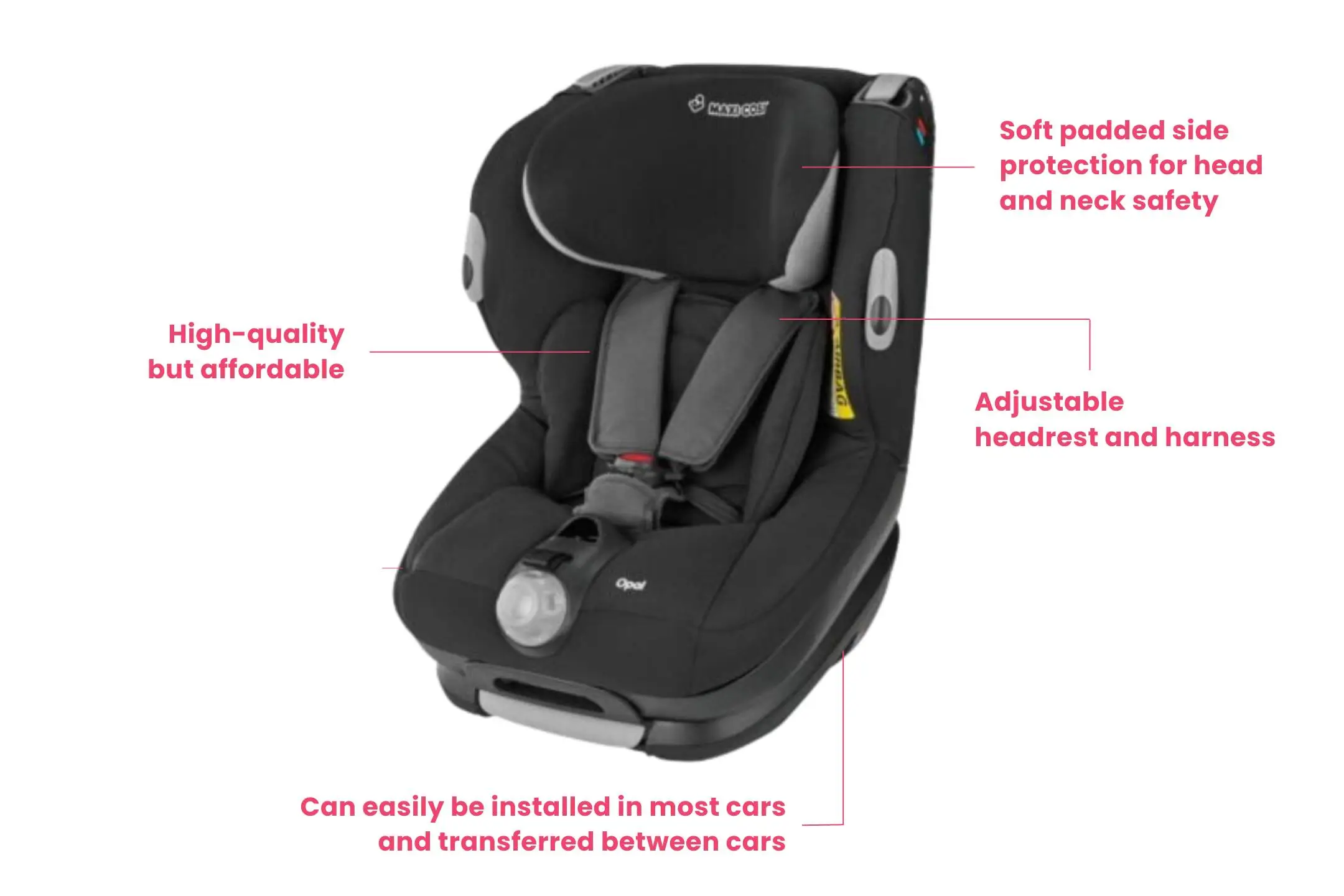 Maxi Cosi Opal Baby Car Seat features