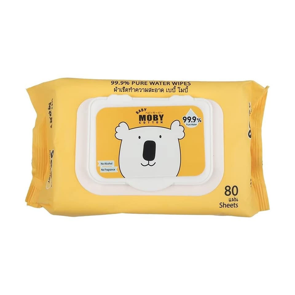 Baby Moby สูตร 99.9% Pure Water Wipes