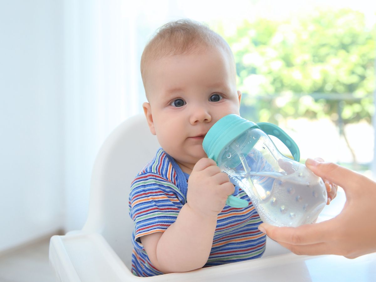 cho trẻ sơ sinh uống nước